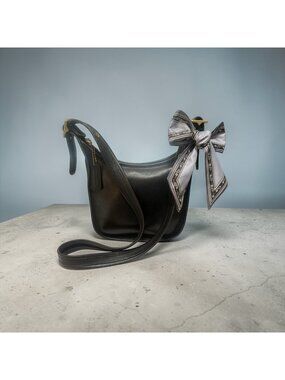 VTG Coach Janice Legacy Bag 9950 Black Leather Brass Convertible Y2K Costa Rica